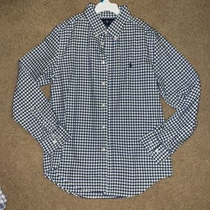 Green, Navy, and White Checker Ralph Lauren Buttondown